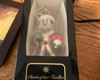 . . . Christopher Radko Mickey Mouse ornament