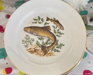 Fish plates with platter