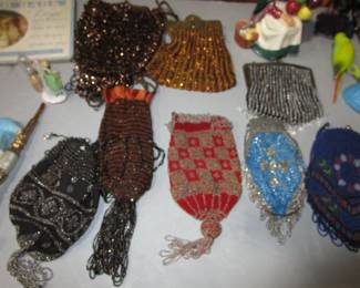 Antique beaded bag collection