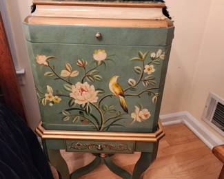 Hand Painted File Cabinet on Legs