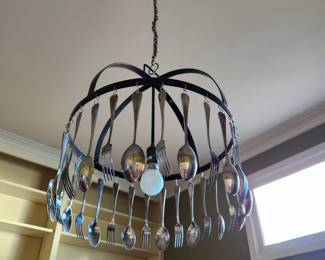 Unique Fork and Spoon Chandelier