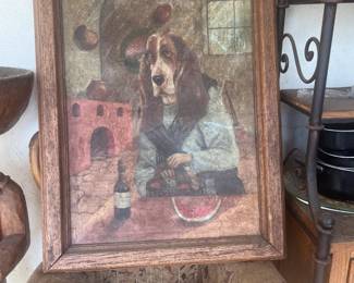 Imported Painted Hound Dog
