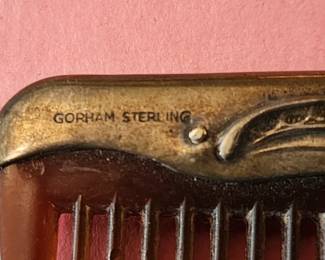  Gorham Sterling Silver Brush Mirror Comb Set