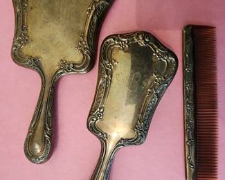  Gorham Sterling Silver Brush Mirror Comb Set