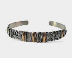 Fine Sterling Silver Tribal Cuff Bracelet
