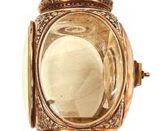 Antique English & Mersick New Haven Conn. oversized copper metal carriage lamp big fancy
