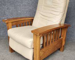 Vintage Mission Morris Arm Chairs Bow Back Stickley Style by Barcalounger
