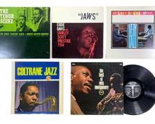 Fantastic Vintage Jazz Vinyl Records - Coltrane Jazz, The Best of Wes Montgomery, Oscar Peterson Trio With Milt Jackson, Eddie Davis With Shirley Scott and The Tenor Scene Eddie Davis With Johnny Griffin Quintet
