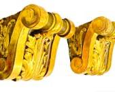 Antique Molded Gilt Gesso Wall Sconces
