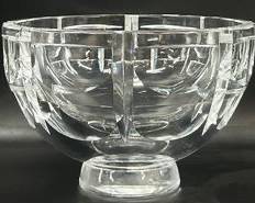 Fine Orrefors GA395/0 Heavy Thousand Window Crystal Bowl
