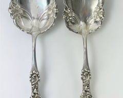 191 Grams Amston Sterling Silver Gladstone Pattern Serving Pieces
