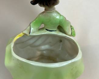 Vintage 1970s Vintage Figurine Planter Young Girl with Basket
- minor chips due to normal wear of a piece this age, and her shoulder was well repaired with glue. See photos for details.
Dimensions: Approximately 6" Height x 4.5" Width x 4" Deep
Weight: 1.1 Pounds