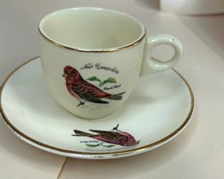 Vintage New Hampshire Cup and Saucer in Perfect Condition
This set was purchased new in the 1960s and remained with the original owner. She is downsizing and is now available for purchase.
Disclosures: This set is in excellent condition with no signs of wear. (Please see the pictures for details.)
Dimensions:
Cup - Top Cir 2.5" Bottom Cirm 1.25" x 2.5" Height
Saucer - .75" High x 5" top Cir x 2" bottom cir