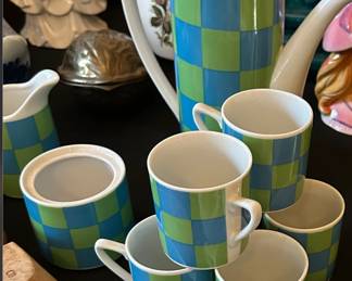 Japanese Espresso Set by Pia Mid Century
