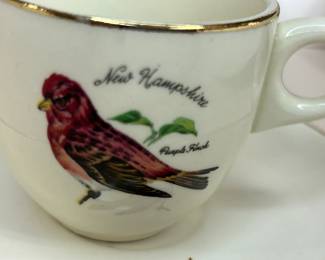 Vintage New Hampshire Cup and Saucer in Perfect Condition
This set was purchased new in the 1960s and remained with the original owner. She is downsizing and is now available for purchase.
Disclosures: This set is in excellent condition with no signs of wear. (Please see the pictures for details.)
Dimensions:
Cup - Top Cir 2.5" Bottom Cirm 1.25" x 2.5" Height
Saucer - .75" High x 5" top Cir x 2" bottom cir