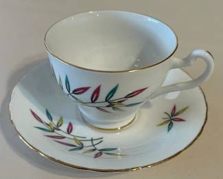 Tags Marks Hallmarks:
Bone China
Pattern:
Branches, 22 Carat Gold
Material:
Bone China
Type or Style:
Cup & Saucer Set
Crafted In:
England
Circa:
Mid-Century
Item Height:
2 3/4 in
Item Width:
3 1/4 in
Condition Notes:
Excellent, no chips or cracks