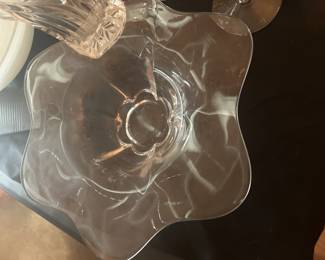 Vintage Cambridge Elegant Glass Console Bowl