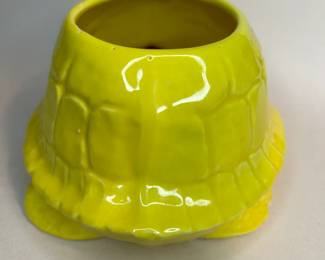 Vintage 1970s Yellow Turtle Ceramic Planter - minor chips due to normal wear of a piece this age. See photos for details.
Dimensions: Approximately 4" Height x 7.5" Width x 5" Deep
Weight: 1.1 Pounds
