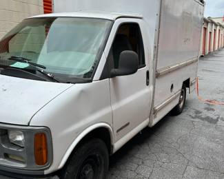 1998 GMC Savana Cut A Way Box Truck - engine less than three years old, transmission rebuilt two years old, new water pump, battery, and alternator - no leaks in cabin or box. The cab is not pretty, but this truck gets the job done and runs great! Automatic, runs on unleaded gas. Clean Title.