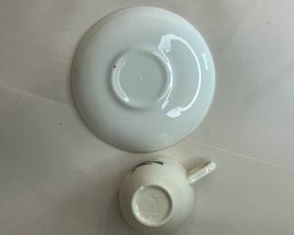 Vintage New Hampshire Cup and Saucer in Perfect Condition
This set was purchased new in the 1960s and remained with the original owner. She is downsizing and is now available for purchase.
Disclosures: This set is in excellent condition with no signs of wear. (Please see the pictures for details.)
Dimensions:
Cup - Top Cir 2.5" Bottom Cirm 1.25" x 2.5" Height
Saucer - .75" High x 5" top Cir x 2" bottom cir