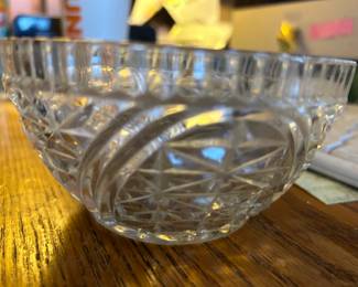 Vintage Heavy Crystal Cut Bowl
