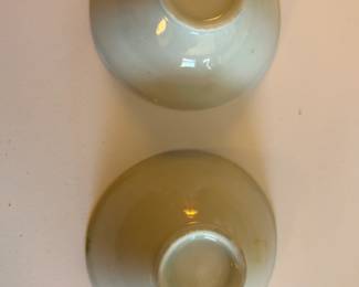 Antique Small Porcelain Bowls Pair