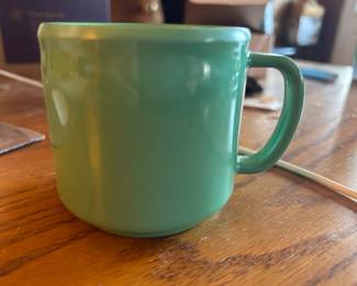 Vintage Thunder Group Stacking Coffee Mugs Melamine Dishwasher Safe/Not for use in Microwave Set of 6 Green and Orange (Each Set Sold Separately)