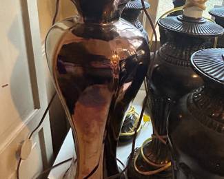 Vintage Mirrored Ginger Urn Lamp