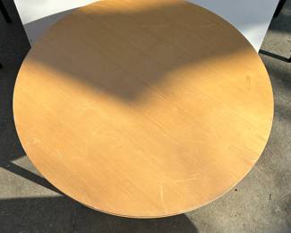 Mid-Century Modern Round Seat Chair Table with Unique Legs
Dimensions: Table Circumference 41"
Height to Table Top 29.25"
Leg Height 28"
Table Top Thickness 1.25"
Disclosures: This table is in excellent condition with normal signs of wear for a piece of this age. (Please see the pictures for details.)