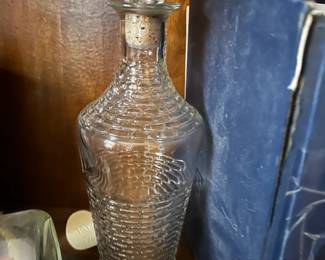 Vintage Glass Liquor Decanter