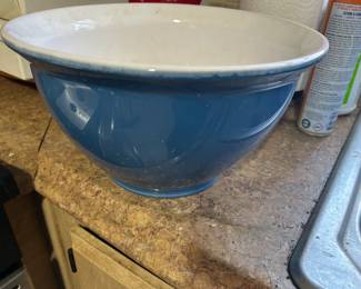 "Blue" by Crate and Barrell Large Ceramic Mixing Bowl