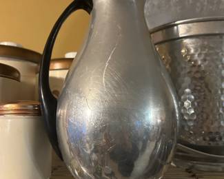 MCM Aluminum Water Pitcher Bakelite Handle MMM Spain