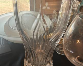 Heavy European Crystal Vase