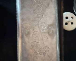 Vintage Hammed Aluminum Tray