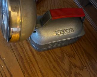 vintage Delta Power-King battery floodlight flashlight, camping lantern