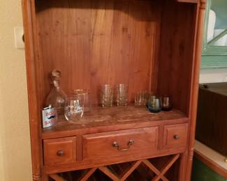 Vintage Wine Hutch