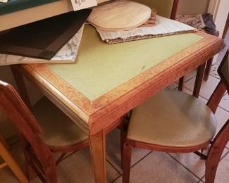 MCM Card Table w/4 Chairs