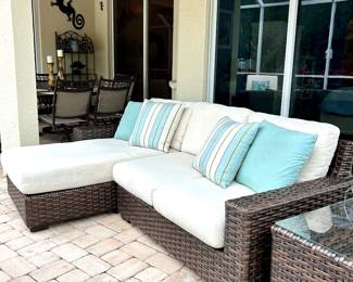 Lloyd Flanders All Weather Wicker with Sunbrella Cushions