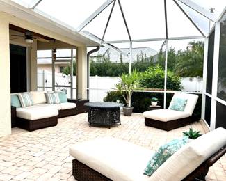 Lloyd Flanders All Weather Wicker with Sunbrella Cushions