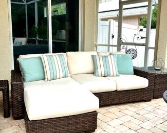 Lloyd Flanders All Weather Wicker with Sunbrella Cushions