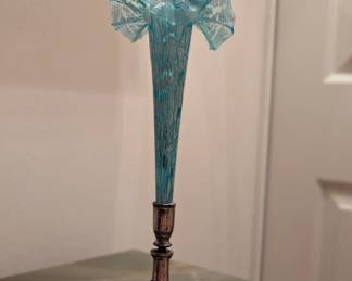 New item
Murano glass vase, silver, slight imperfection in the vase