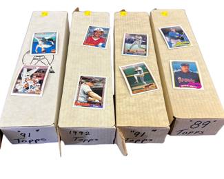 BULK LOT: BASEBALL Cards 4 Long Boxes or Similar Sized-Group Mixed Makers & Years Some Full Sets