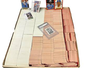 Monster Box of Misc Trading Cards: Upper Deck & Donruss Baseball + Graded Card