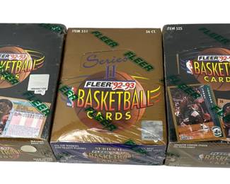 FLEER Basketball Cards 1992-93 Series 1 & 2 3 Boxes