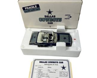 1966 Ford Mustang Convertible Danbury Mint NFL Dallas Cowboys DieCast
