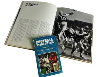 Joe Namath A Matter of Style Book + Football Stars of 1970 Book