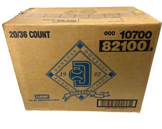 Sealed CASE Donruss 82100 Series 1 1992 Major League Baseball Trading Cards