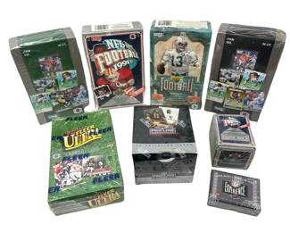 8 Boxes Mixed Makers Football NFL Trading Cards LOT