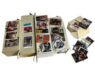 5 Boxes of Mixed Sports Trading Cards Baseball Basketball Hockey Football
