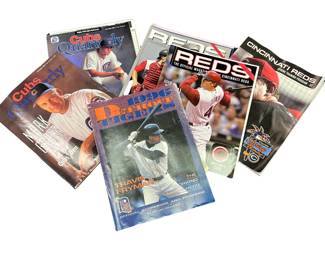 Cincinnati Reds Detroit Tigers Chicago Cubs Magazines Scorebooks Programs